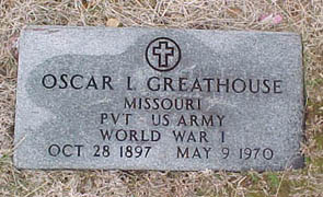 Oscar L. Greathouse Headstone