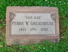 Perry W. Greathouse Tombstone